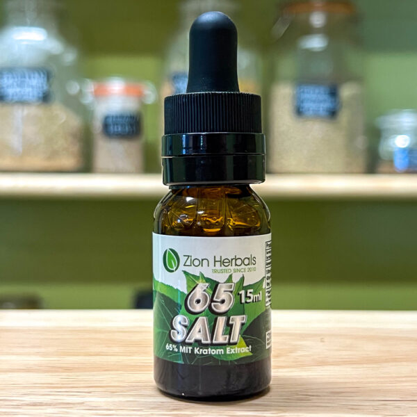 Zion Herbals 65 Salt 15ml with 65% MIT Kratom Liquid Extract