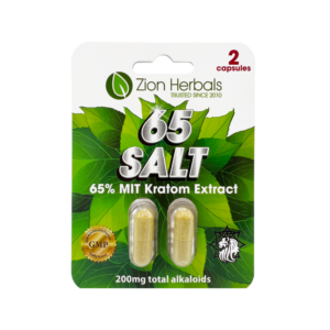 65 Salt with 65% Kratom Extract Capsules