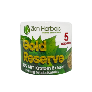 Gold Reserve with 45% MIT Kratom Extract Capsules