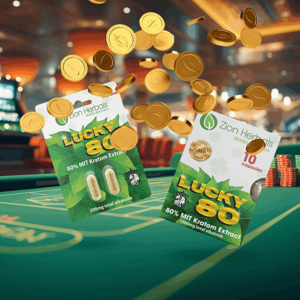 Lucky80 with 80% MIT Kratom Extract Capsules