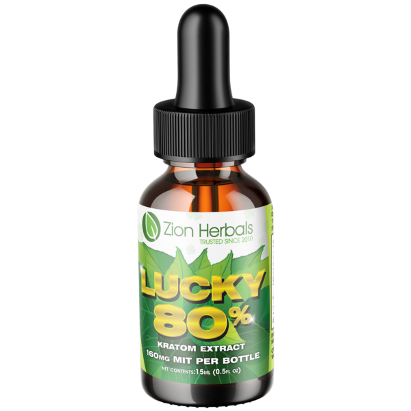 Kratom Liquid Extract 80% MIT - 15 ml - Lucky80 - Zion herbals