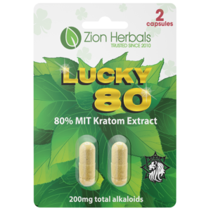 Lucky80 with 80% MIT Kratom Extract Capsules