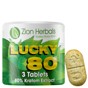 Lucky80 – 3 Count with 80% Kratom Extract Tablets