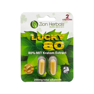 Lucky 80 with 80% MIT Kratom Extract Capsules