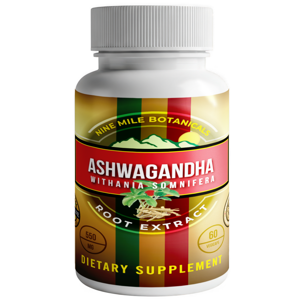 Ashwagandha Root Extract Capsules - Nine Mile Botanicals - Lab tested Supplements