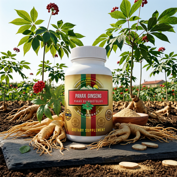 Panax Gingseng Extract Capsules Nine Miles Botanicals Lab Tested Supplements