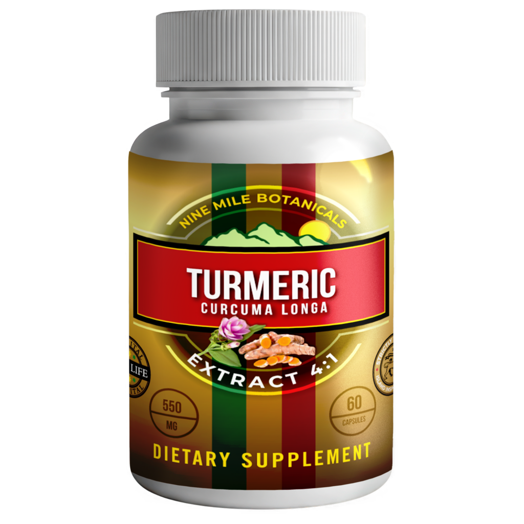 Turmeric Capsules Nine Mile Botanicals Lab tested Supplements