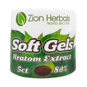 Kratom Soft Gel 5ct with 80% MIT Kratom Extract