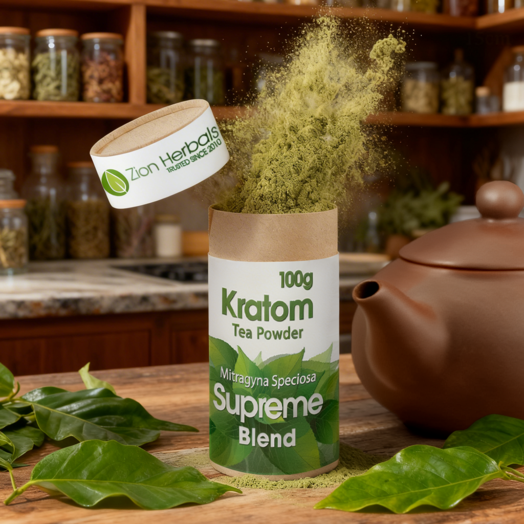 Kratom Powder 100g Premium Blend Zion Herbals