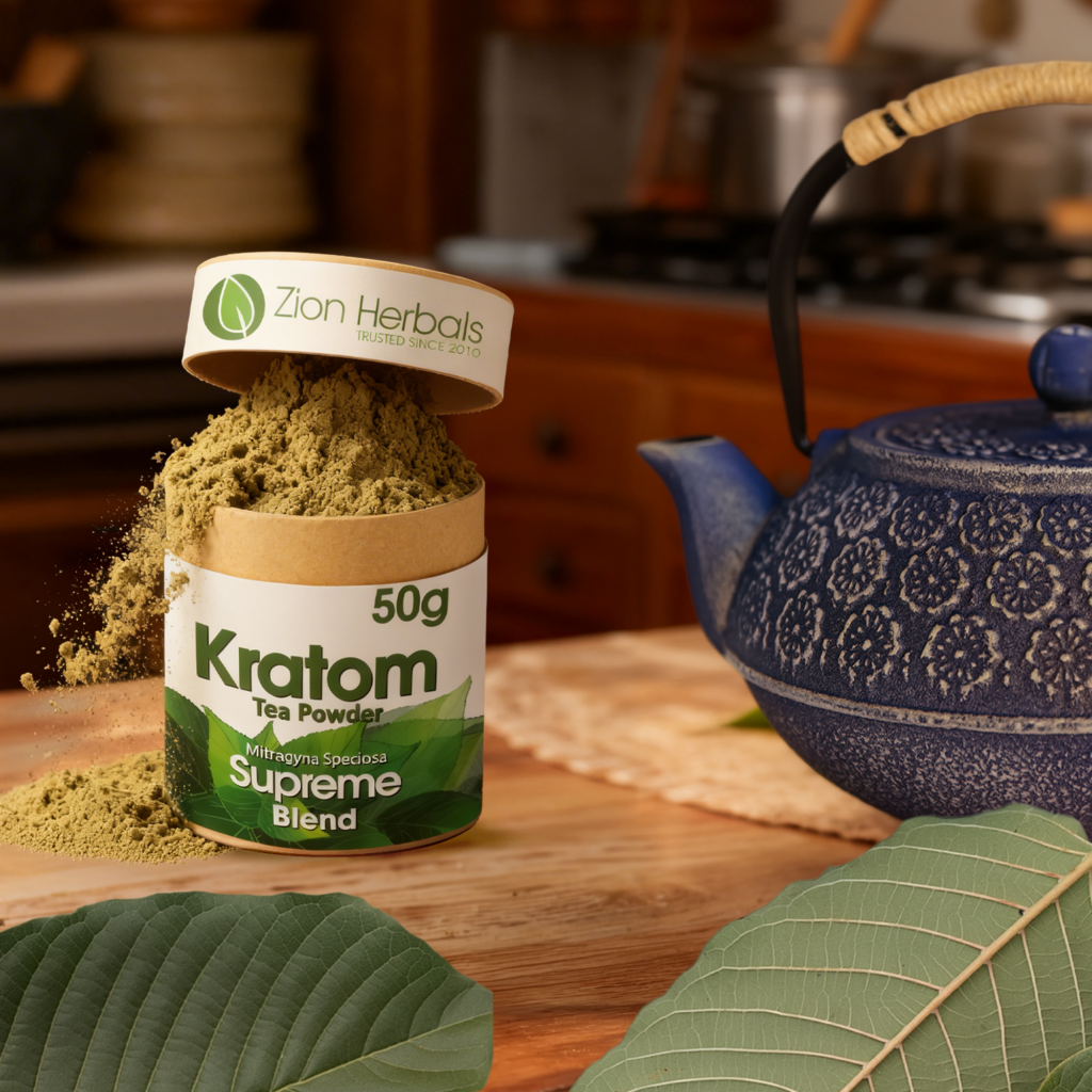 Kratom Powder 50g Premium Blend Zion Herbals