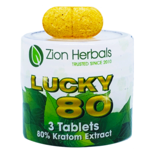 Lucky 80 – 3 Count with 80% Kratom Extract Tablets