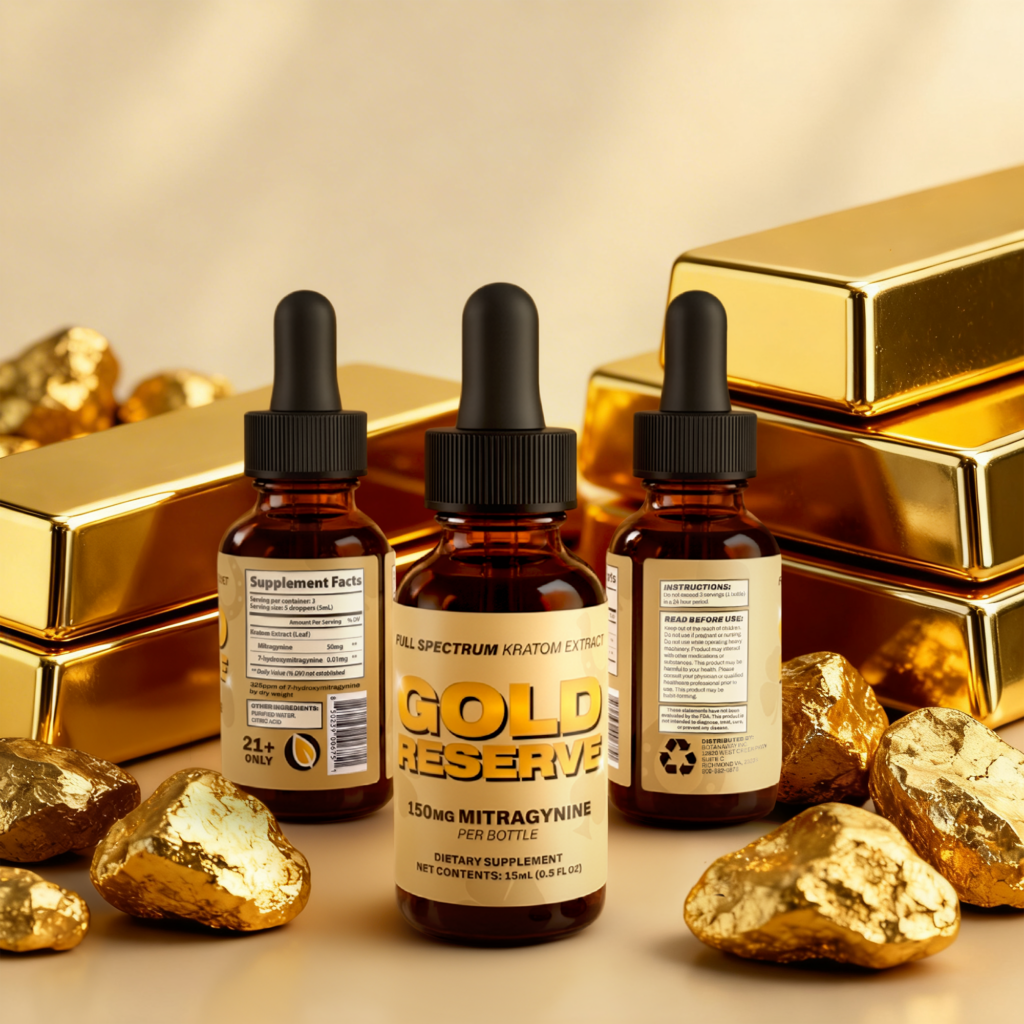 Kratom Liquid Extract 15ml 150mg Mitragynine - Gold Reserve