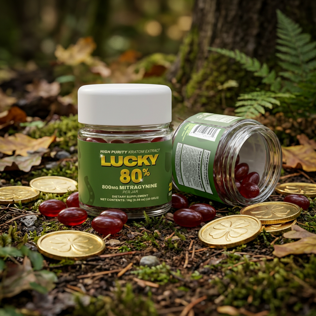 Kratom Soft Gels 80% MIT Extract - Lucky80 - Zion Herbals