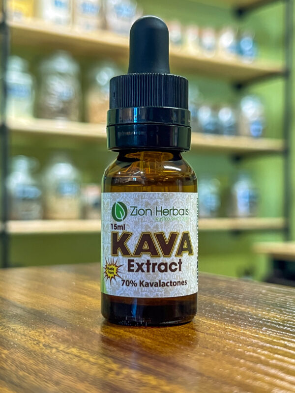 Zion Herbals Kava 15ml 70% Kavalactones Liquid Extract