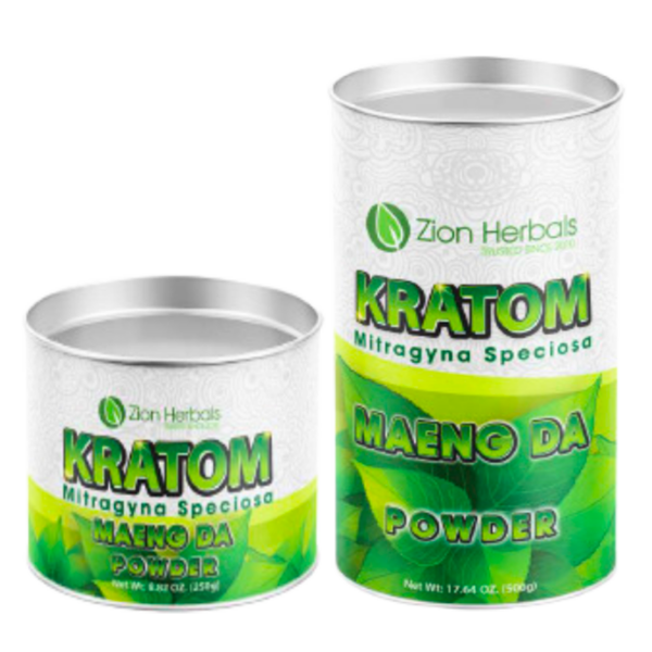Zion Herbals Maeng Da Kratom Powder Canister