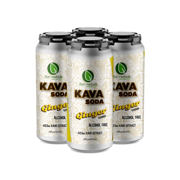 Zion Herbals Kava Soda – 4 Pack