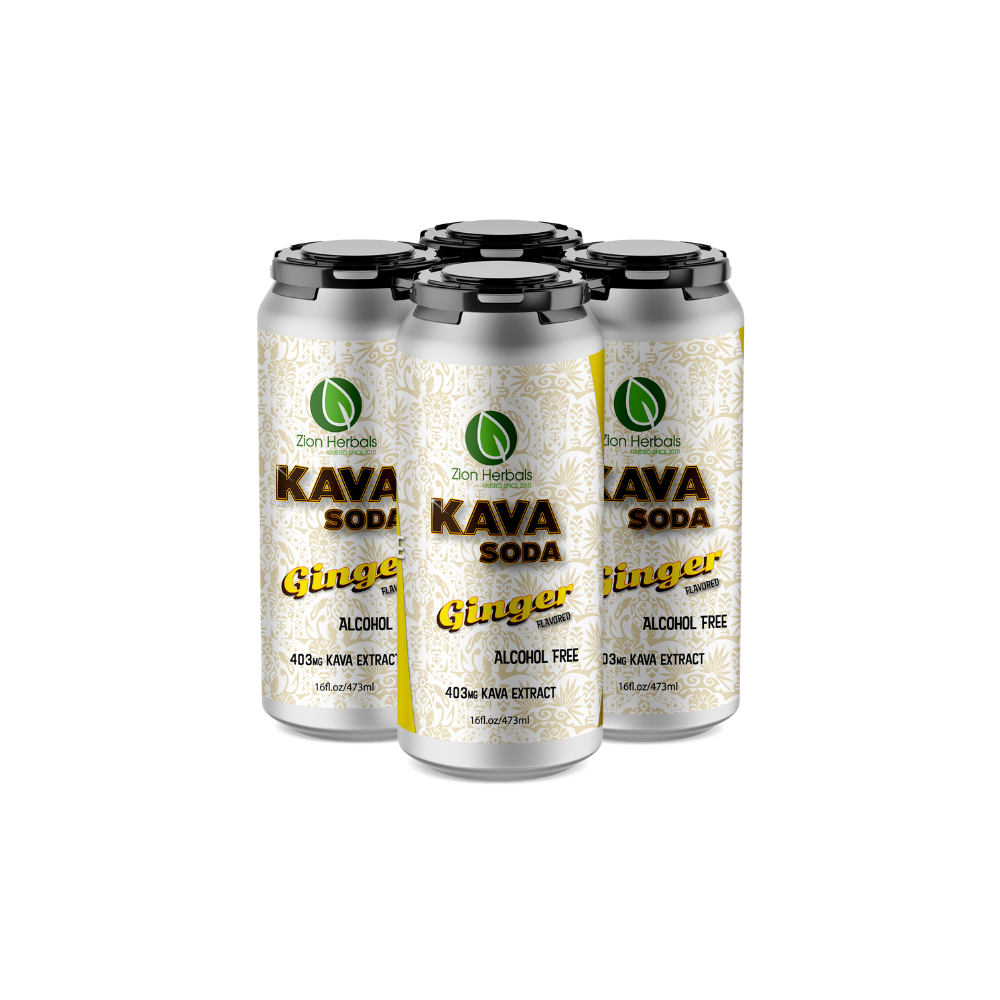 Zion Herbals Kava Soda – 4 Pack
