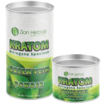 Kratom Powder Canister Zion Herbals Green Vein