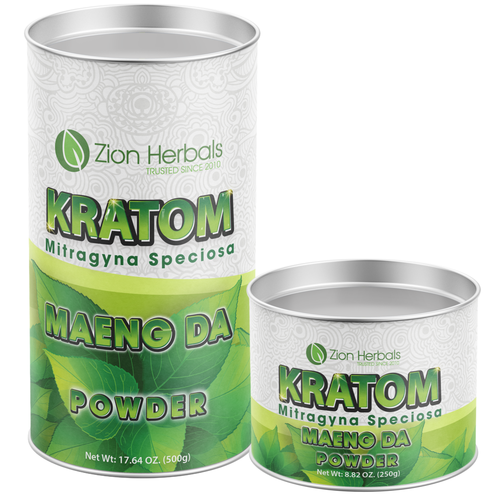 Kratom Powder Maeng Da Canister Zion Herbals