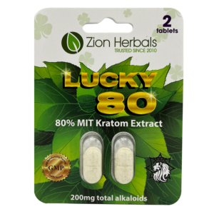 Lucky 80 with 80% MIT Kratom Extract Tablets