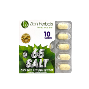 65 Salt with 65% MIT Kratom Extract Tablets