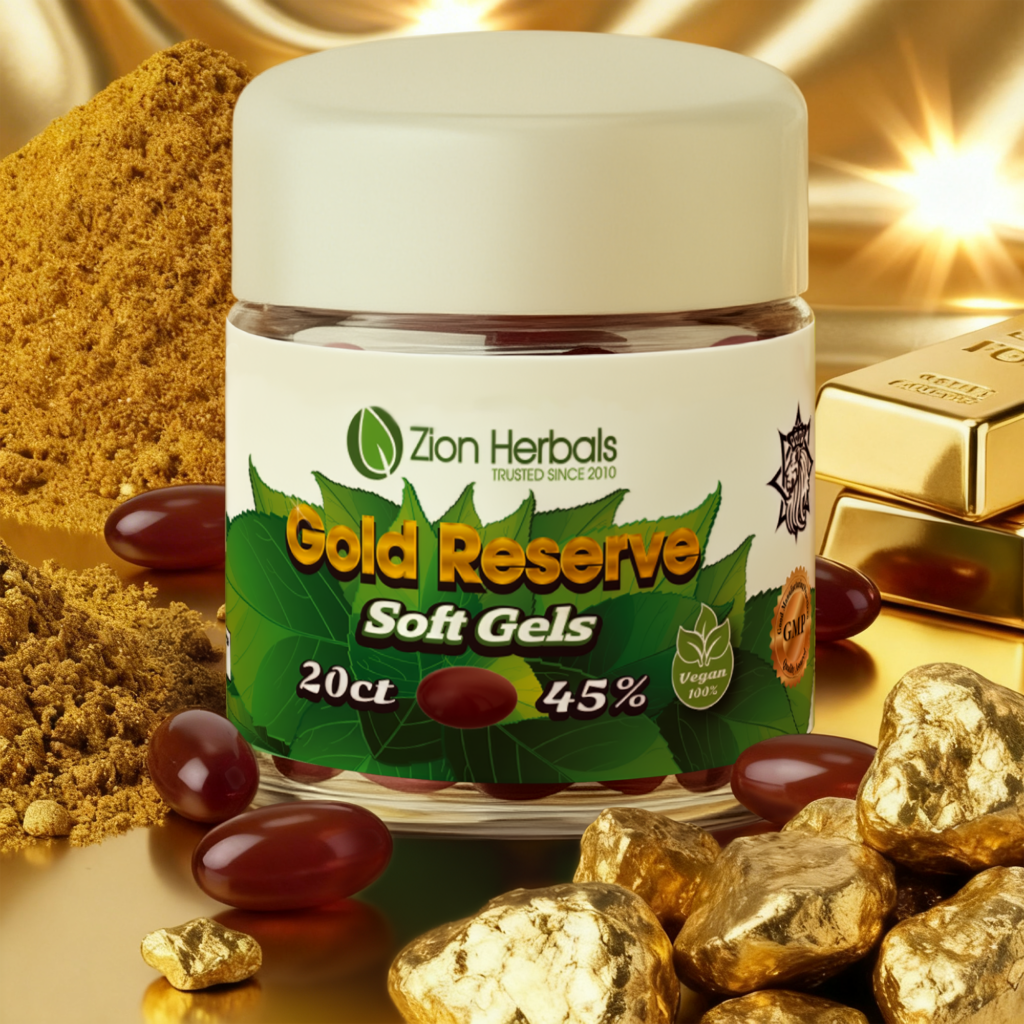 Kratom Extract Soft Gels Gold Reserve 20ct - Zion Herbals