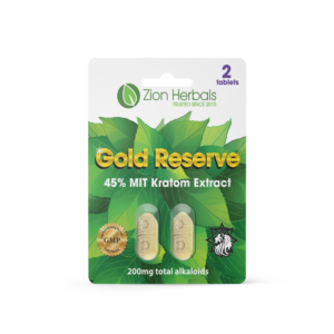 Gold Reserve with 45% MIT Kratom Extract Tablets