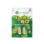 Zion Herbals Lucky 80 with 80% MIT Kratom Extract Tablets