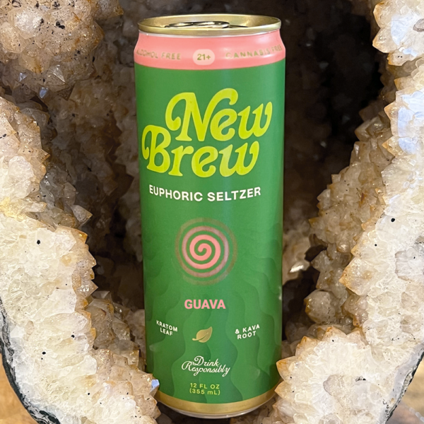 New Brew Guava 12 oz Non Alcoholic Euphoric Seltzer