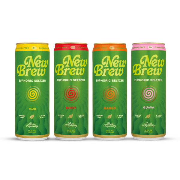 New Brew Kratom and Kava Infused Seltzer