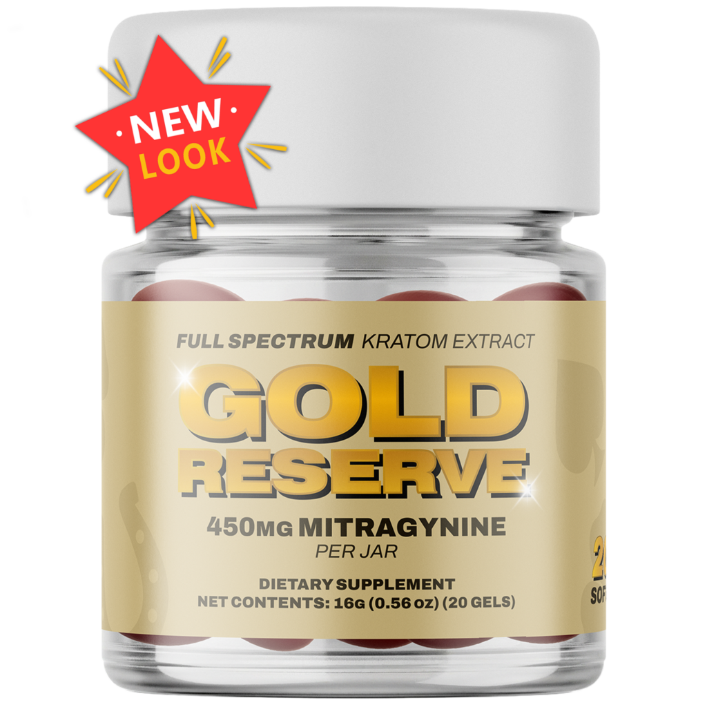 Kratom Extract Soft Gels Gold Reserve 20ct - Zion Herbals