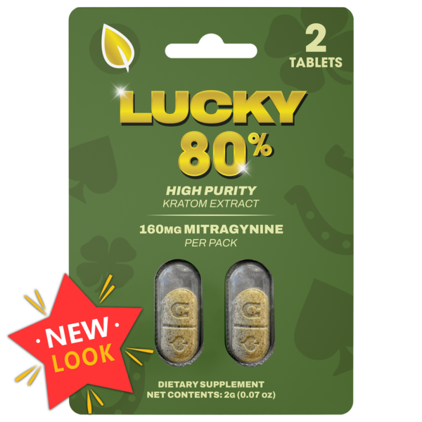 Kratom Tablets 80% MIT Extract 2 ct - Zion Herbals
