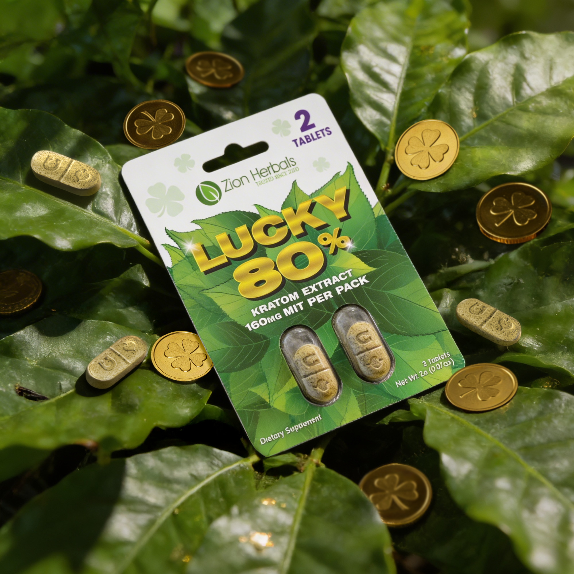 Lucky80 with 80% MIT Kratom Extract Tablets - Image 2