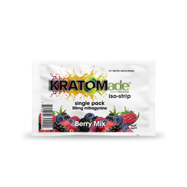KRATOMade™ Berry Mix iso-strip with 50mg Mitragynine Kratom Extract