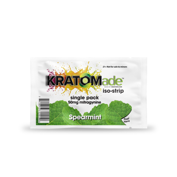 KRATOMade™ Spearmint iso-strip with 50mg Mitragynine Kratom Extract