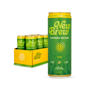 New Brew Kratom and Kava Infused Seltzer - Yuzu 6 Pack