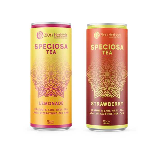 Zion Herbals Speciosa Tea Strawberry and Lemonade Duo Pack