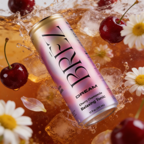 BREZ Dream Cherry Chamomile Reishi Botanical Drink