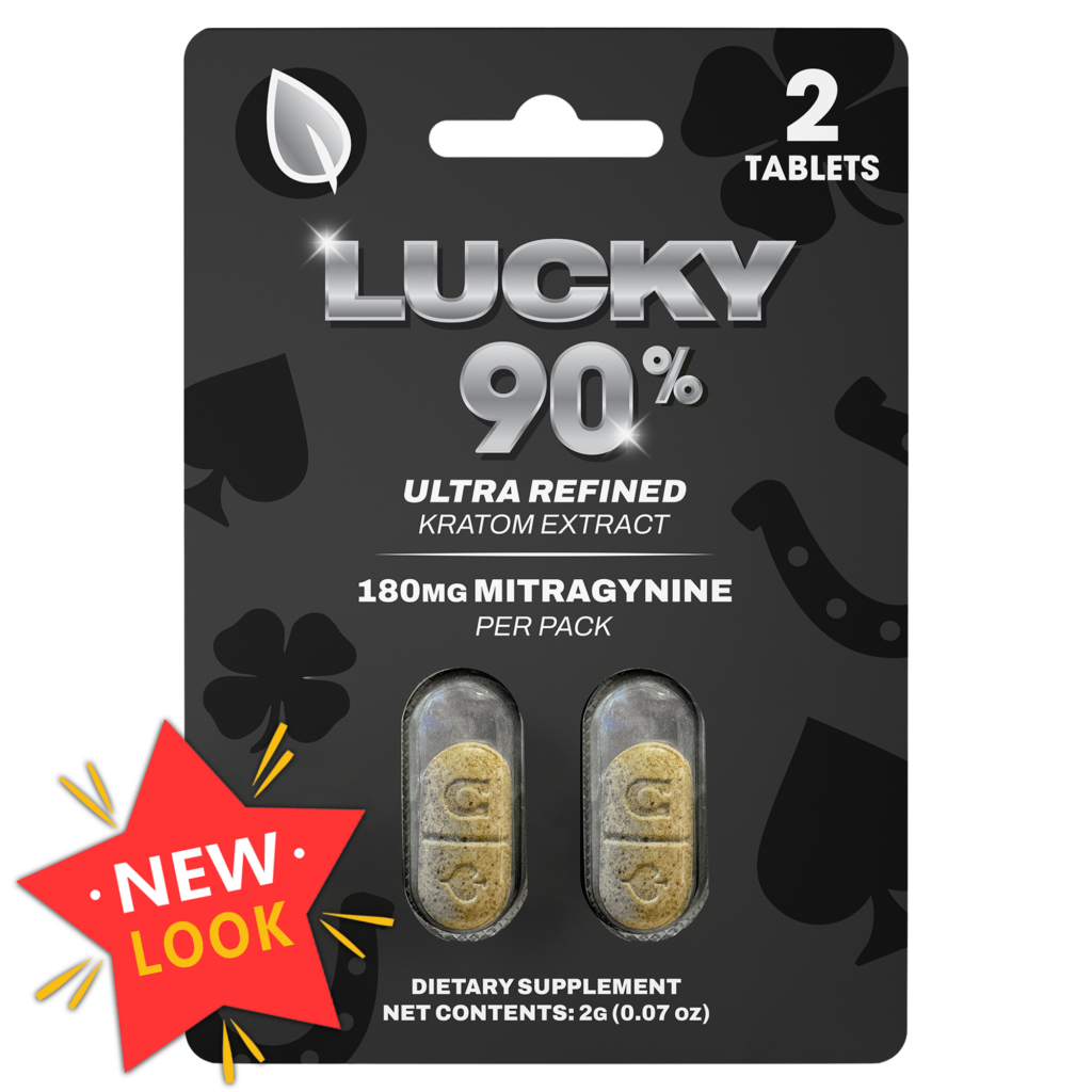 Kratom Tablets 90% MIT Extract - 2 ct - Lucky90 - Zion Herbals