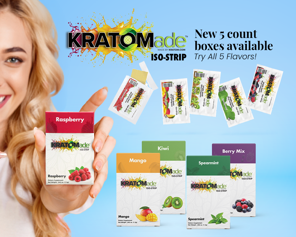 Kratomade ISO Strips 5 Count Packs