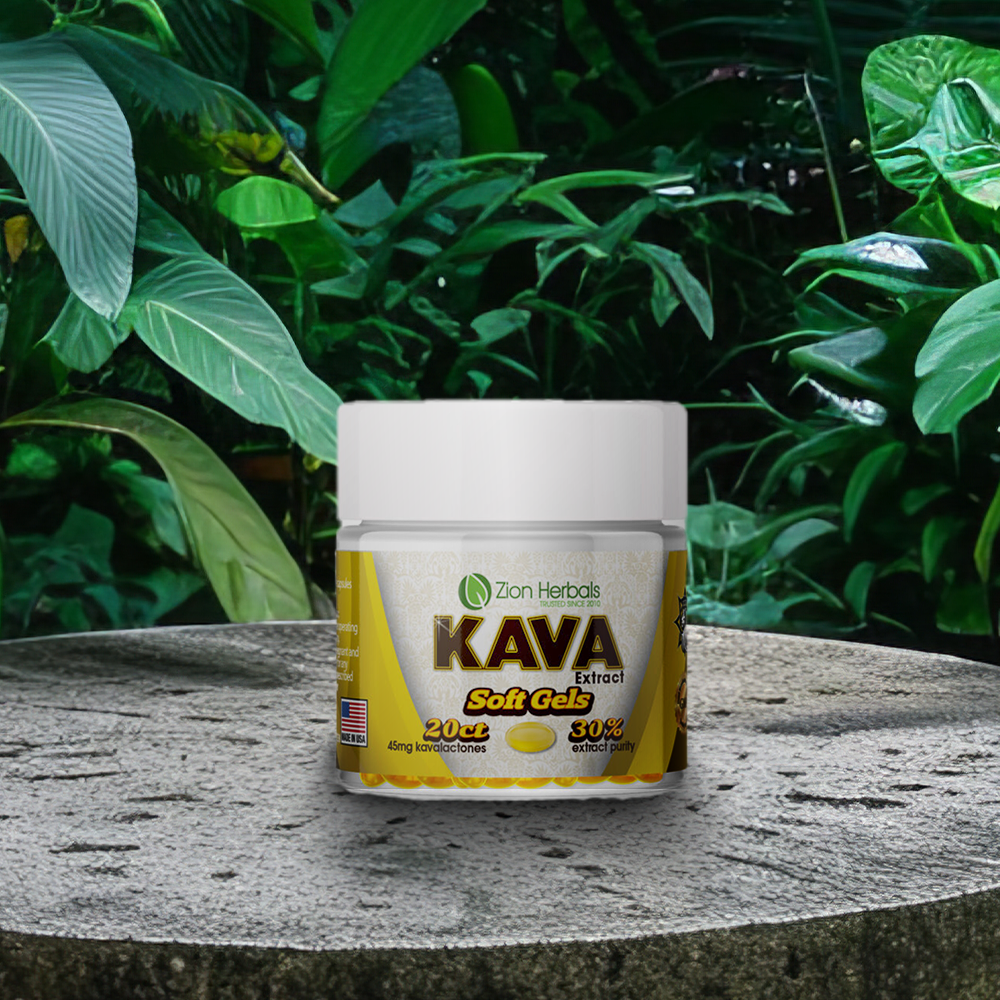 20ct Jar Kava Soft Gels- 30% Extract