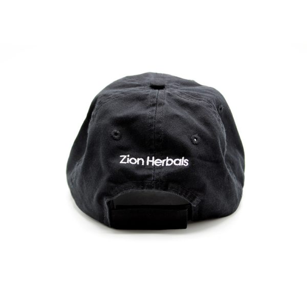 Black Baseball Cap - Back Angle