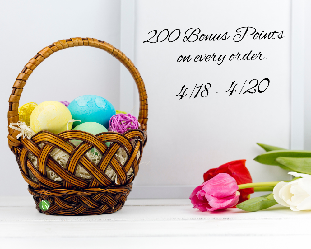 Enjoy 200 Easter Bonus Points!