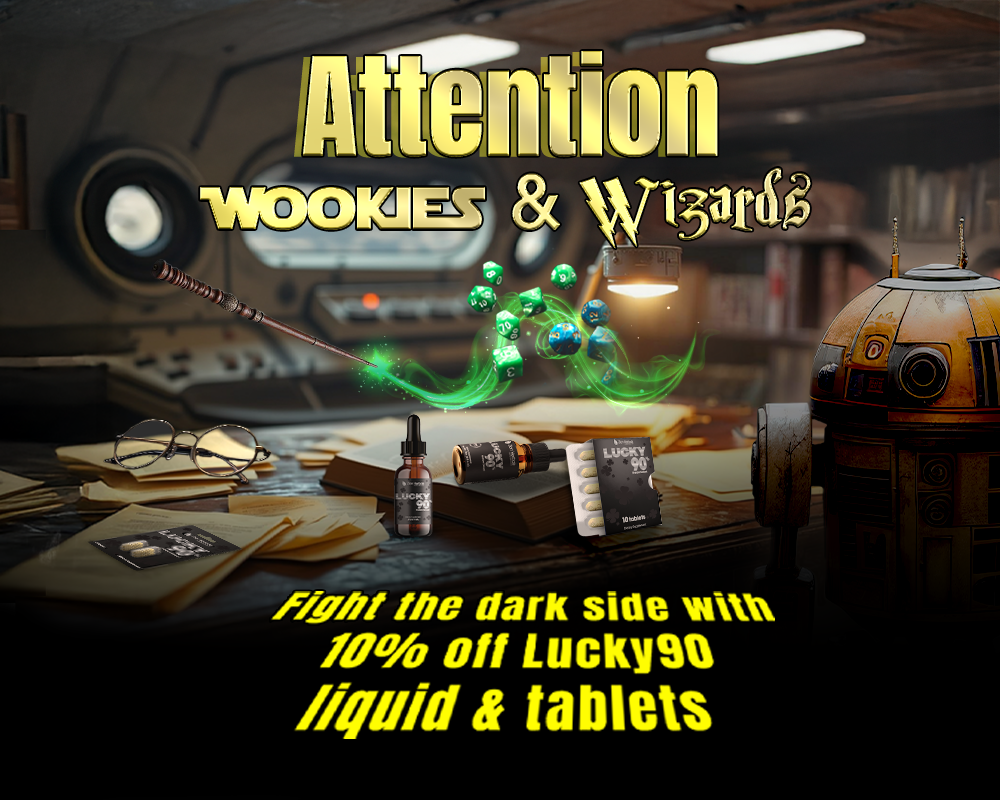 Wookies & Wizards: Enjoy 10% OFF Lucky90!
