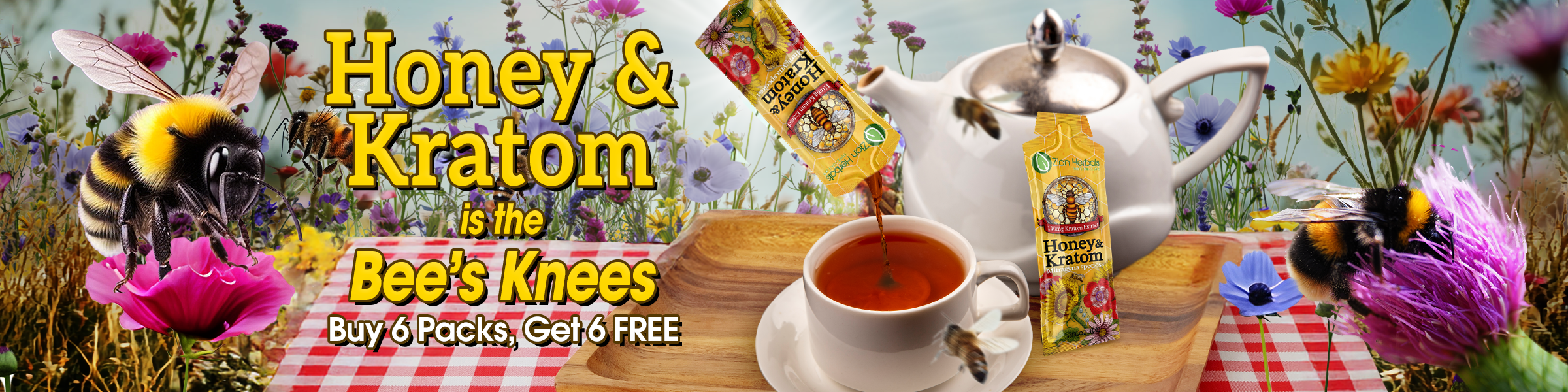 THE BEES! Buy 6 Honeys, Get 6 FREE!