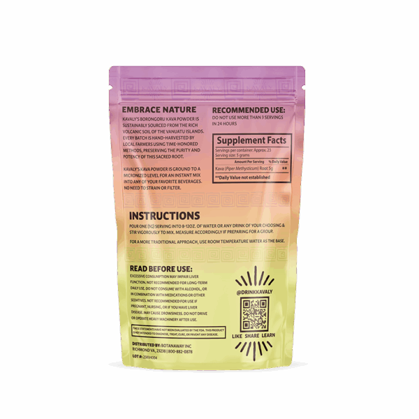 Kavaly Boronguru Powder - 4 oz Back