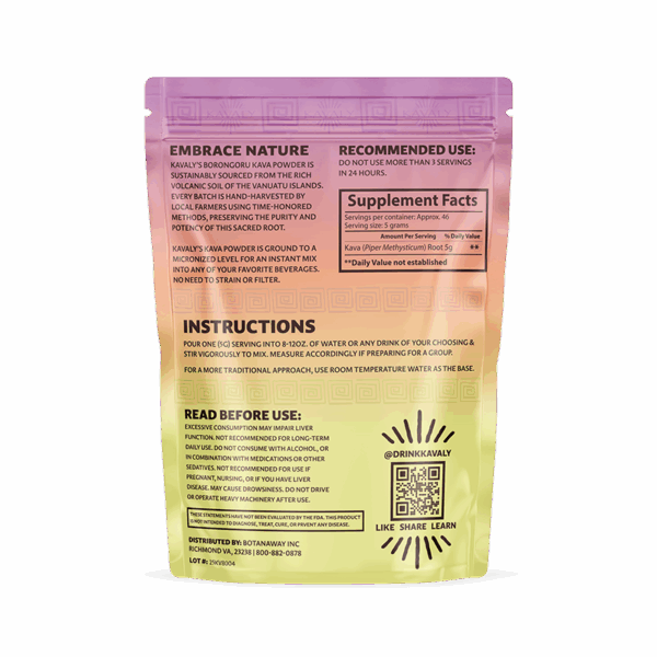 Kavaly Borongoru Powder- 8 oz Back