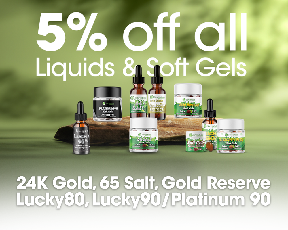 Get 5% Off Soft Gels and Liquid Extracts