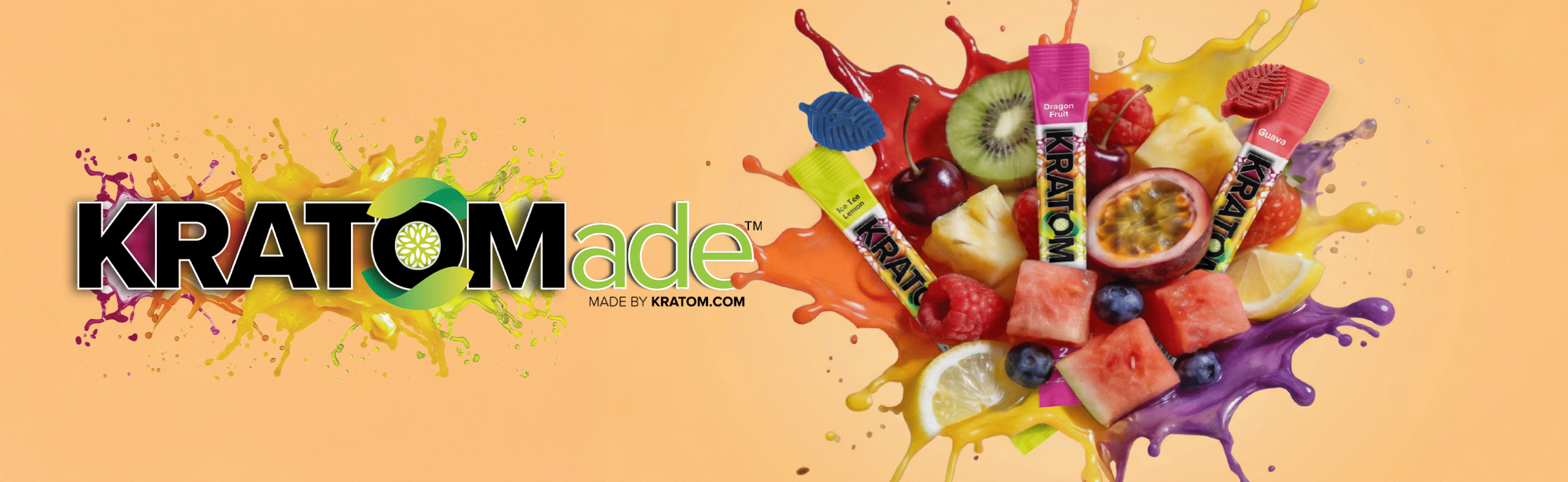 KRATOMade™ drink-mix, Gummies, Squeeze Packs