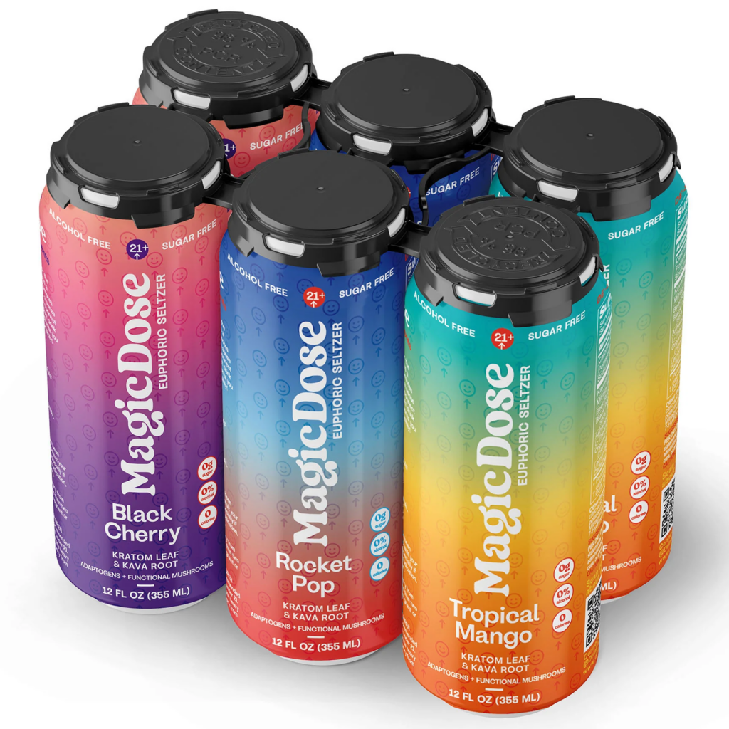 Kratom Kava Drink Seltzer Magic Dose Variety Pack